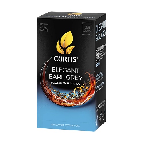Curtis чай черный Elegant Earl Grey, 25 пакетиков